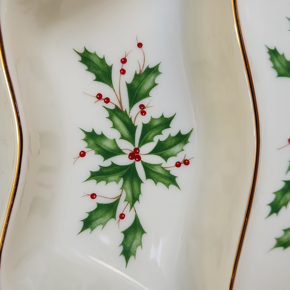 Lenox Holiday Dimension Collection Tree Divided Server - Picture 5 of 12
